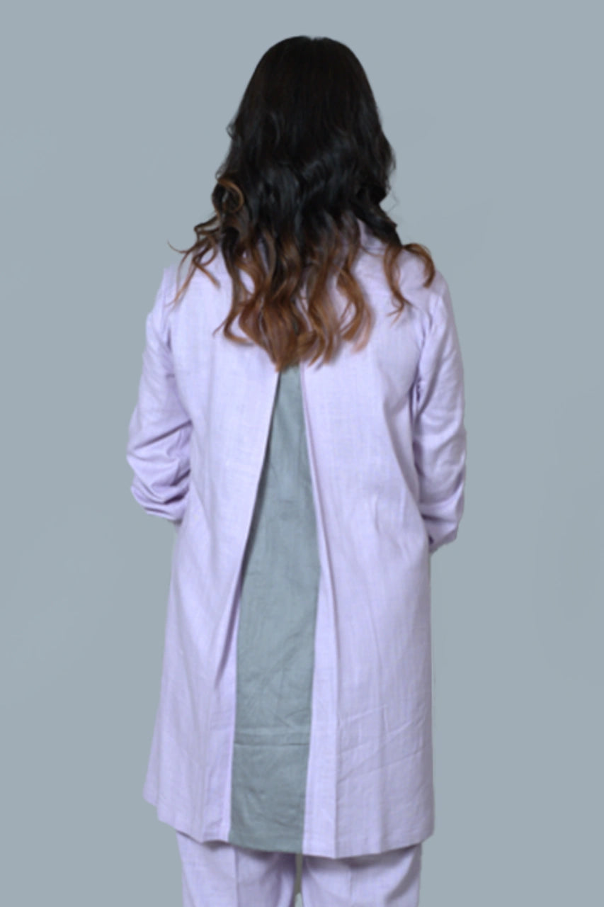 Lilac Embroidery Shirt