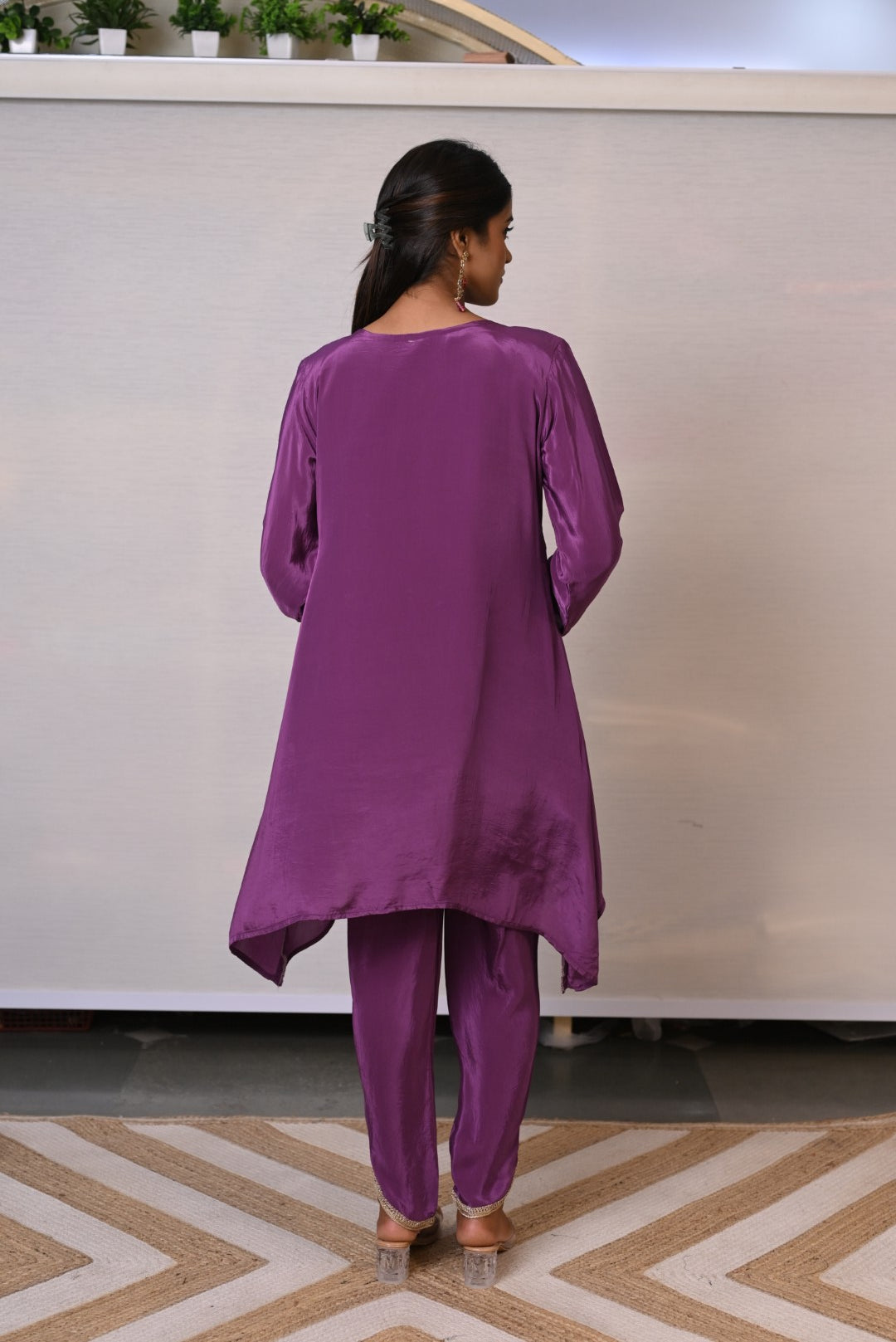 Asymetrical Co-ord Set with Tulip Pant