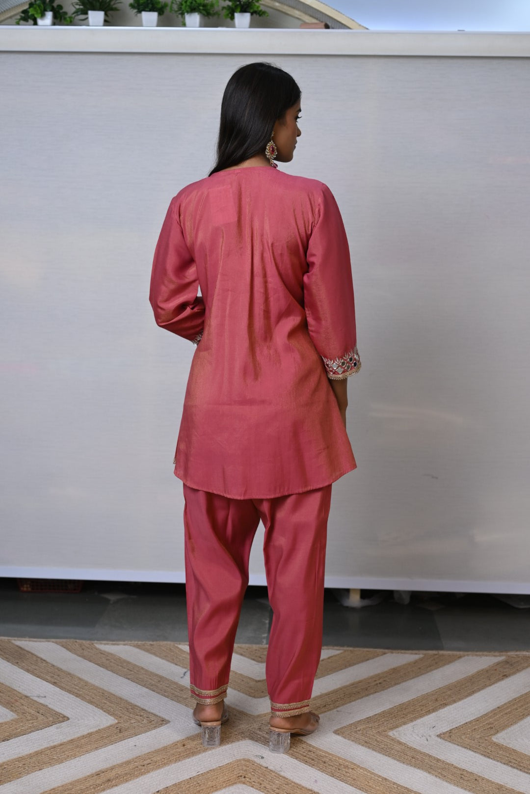 Mirror Work Party Wear Co-ord Set