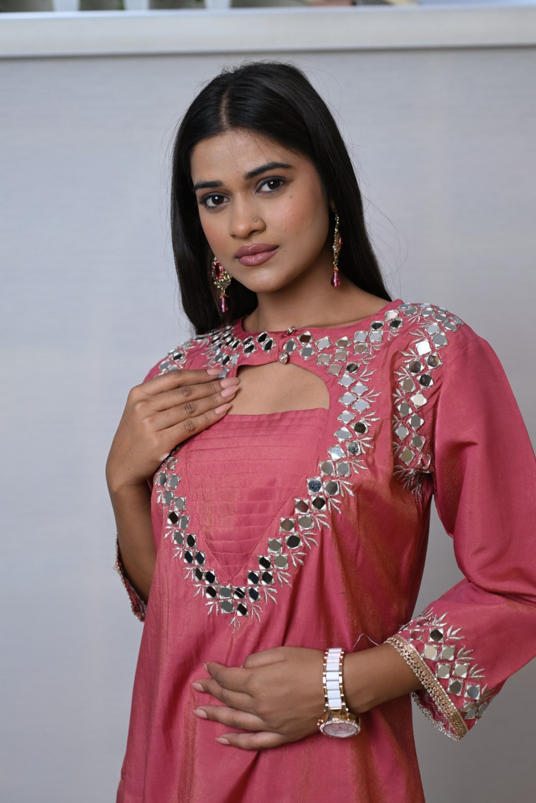 Mirror Work Party Wear Co-ord Set