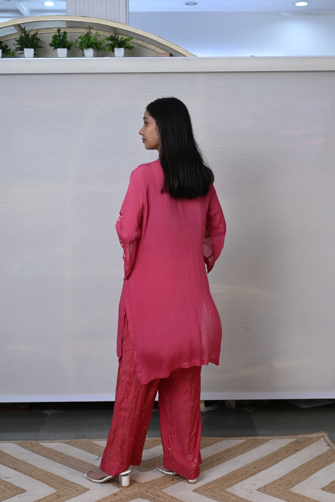 Rose Blush Embroidery Co-ord Set