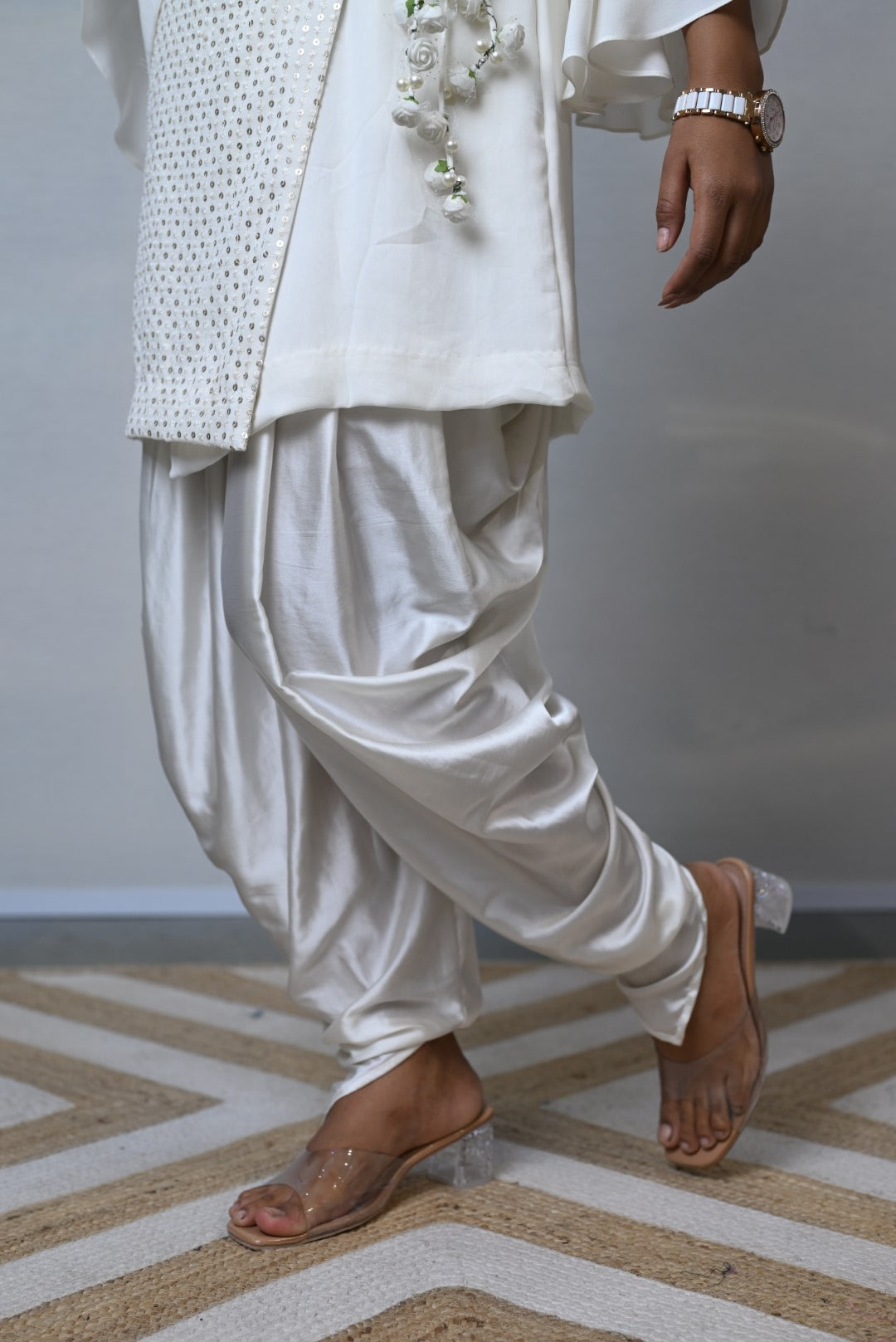 Ivory Wrap Style Co-ord Set