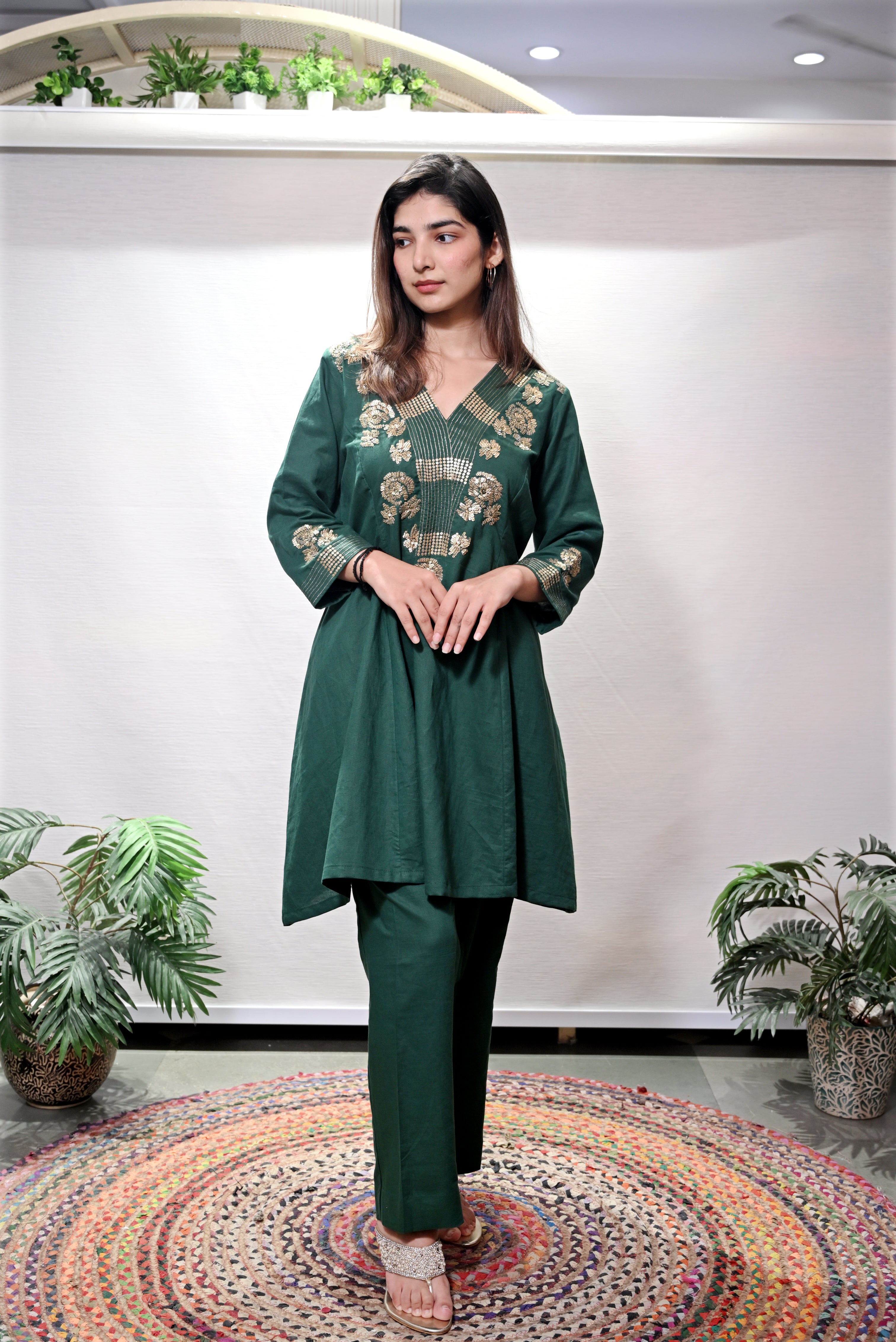 Deep Emerald Green Co Ord Set