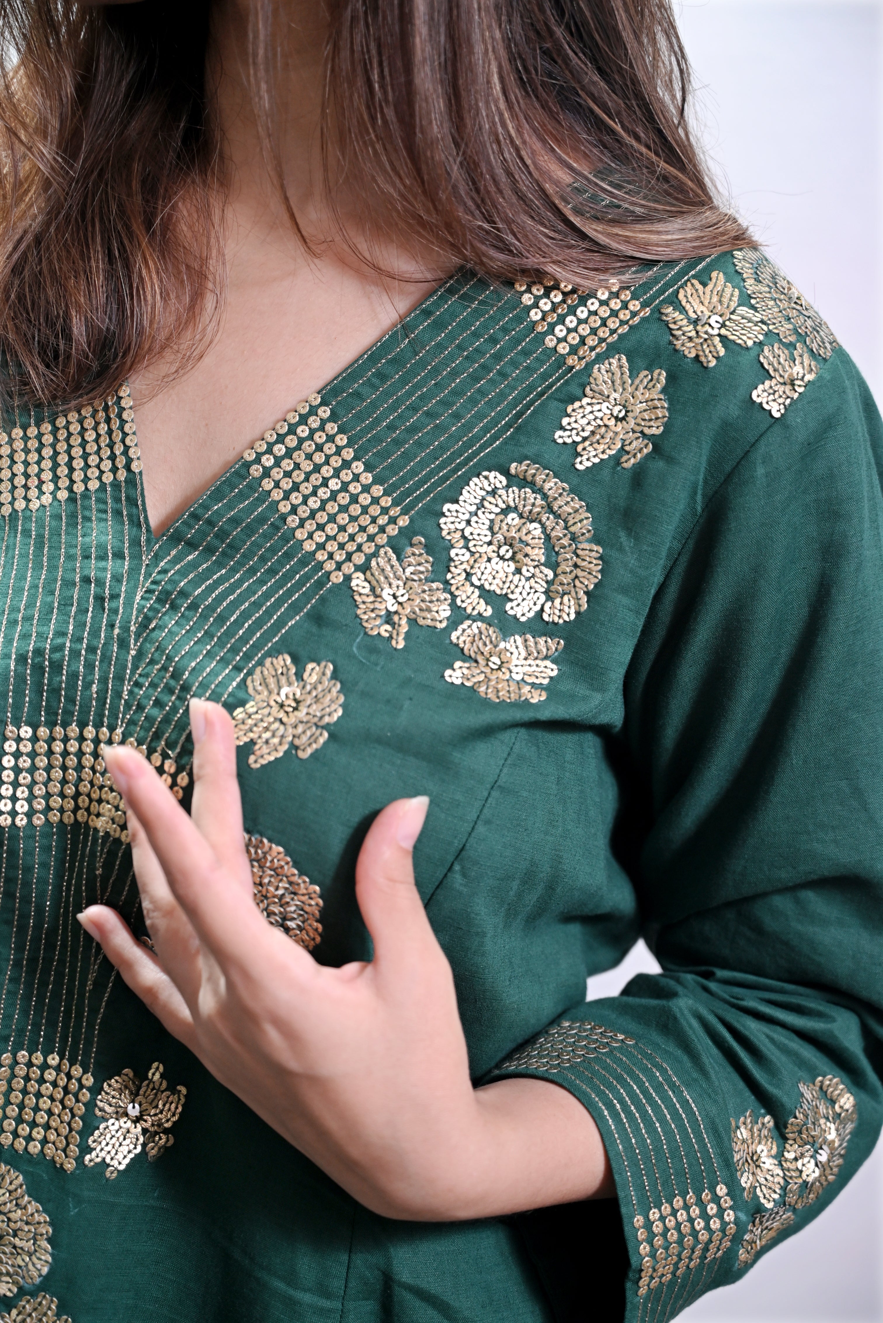 Deep Emerald Green Co Ord Set