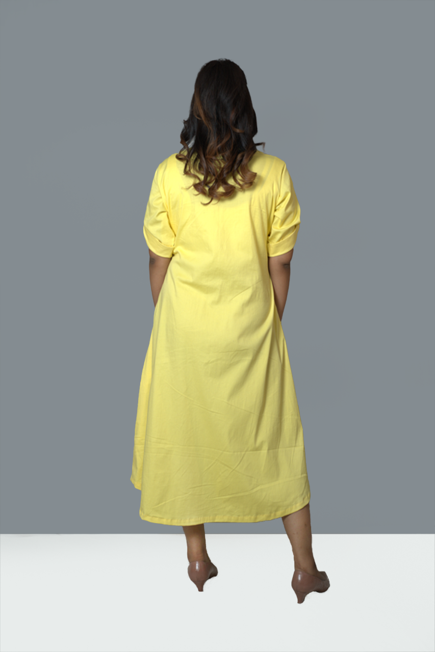 Sunny yellow Shirt Dress
