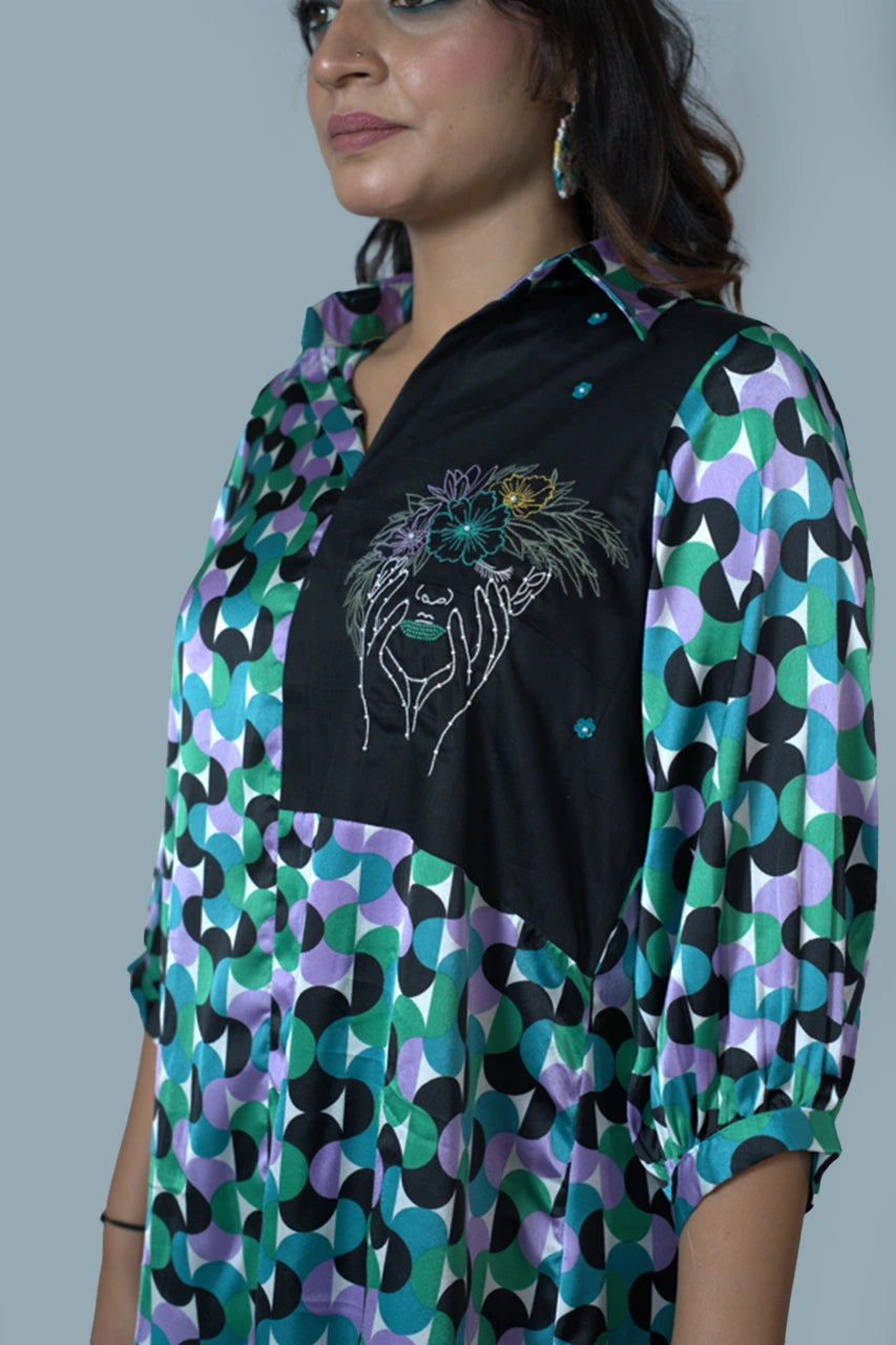 Geometrical Print Shirt