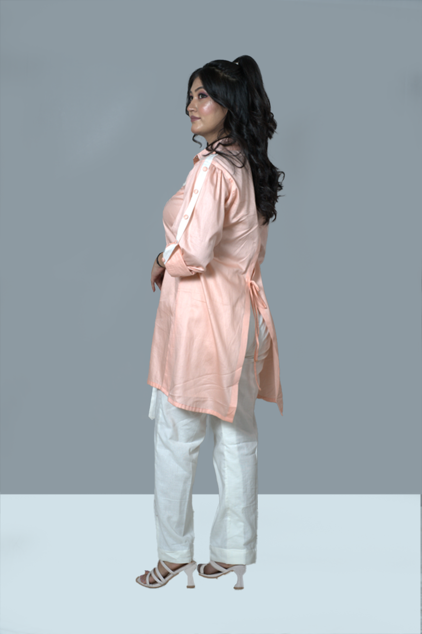 Peachy Crochet Cotton Co- Ord set